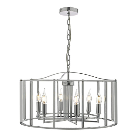 Myka 6 Light Pendant Polished Chrome