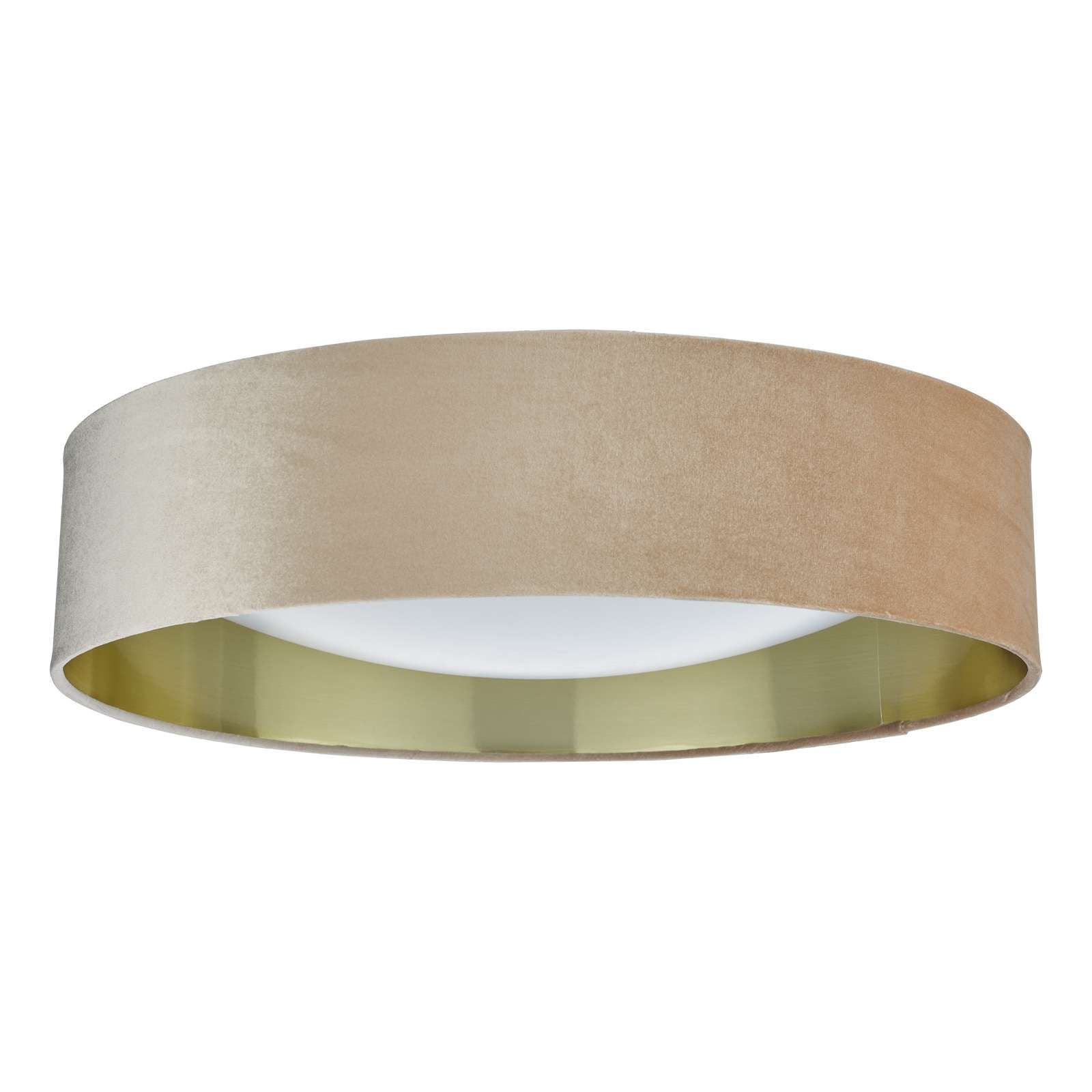 Nysa 3 Light Flush Velvet Taupe Shade 60cm