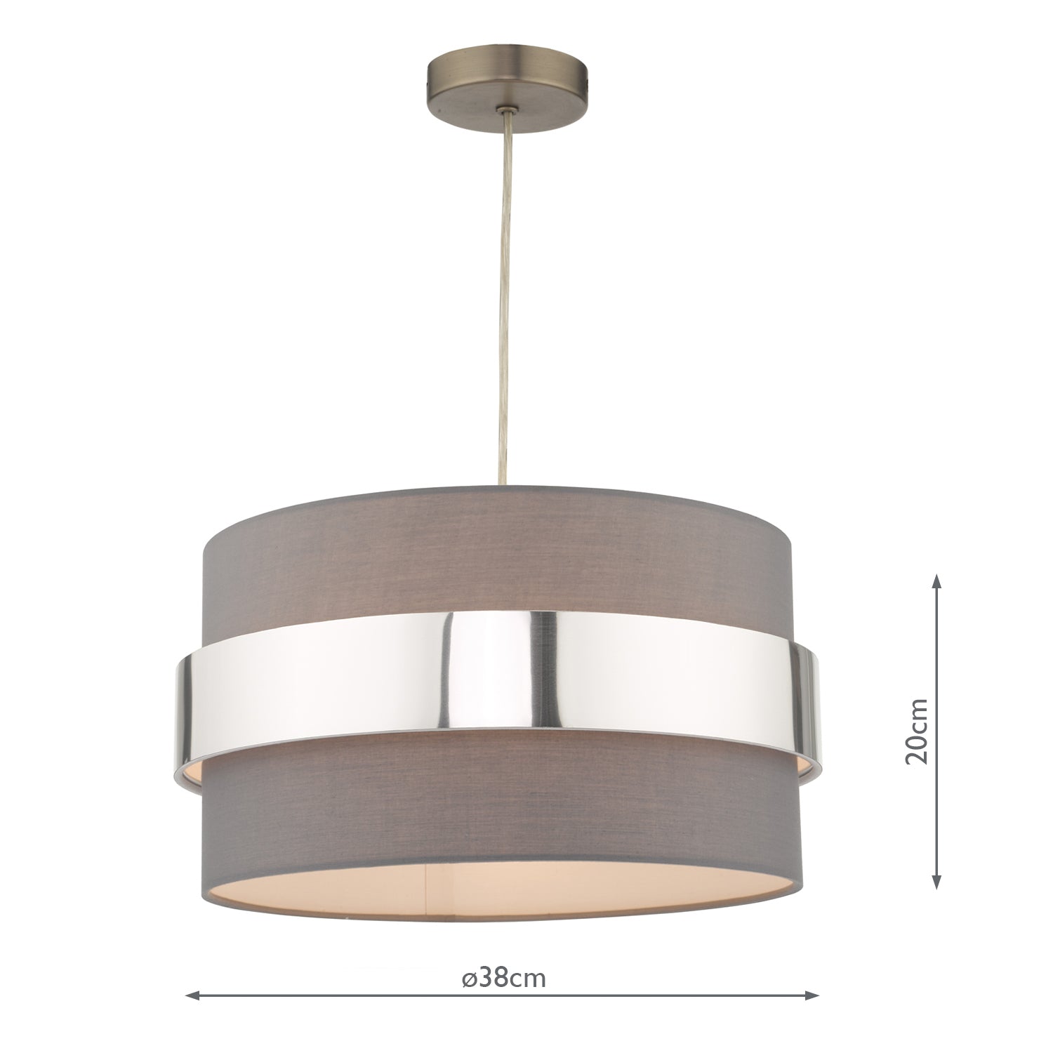 Oki Easy Fit Grey Shade with Chrome Band