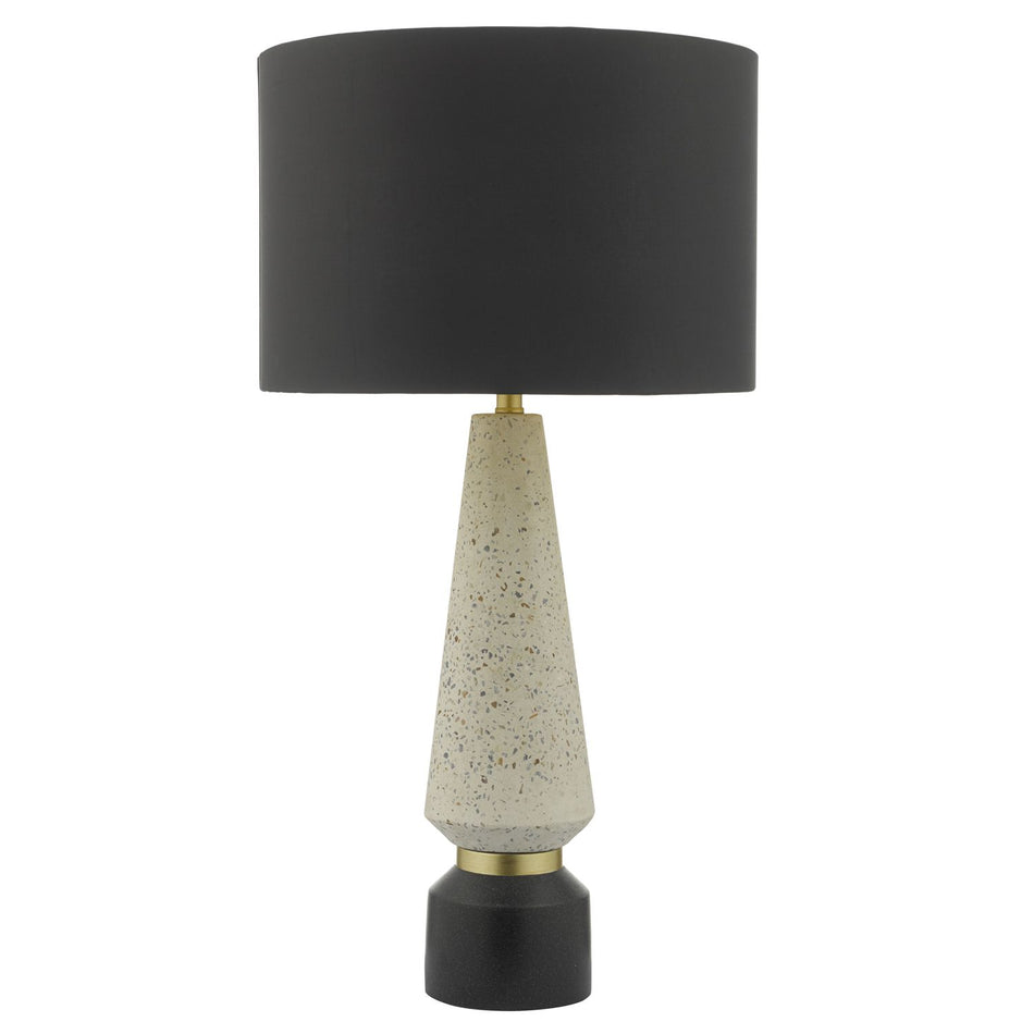 Onora Table Lamp White & Black With Shade