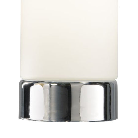 Owen Touch Table Lamp Polished Chrome Opal Glass Multipack