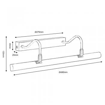 Pl G9D Ac Double G9 Picture Light