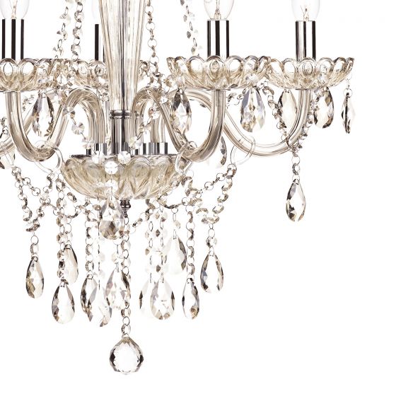 Raphael 5 Light Chandelier Champagne Crystal Copy Copy