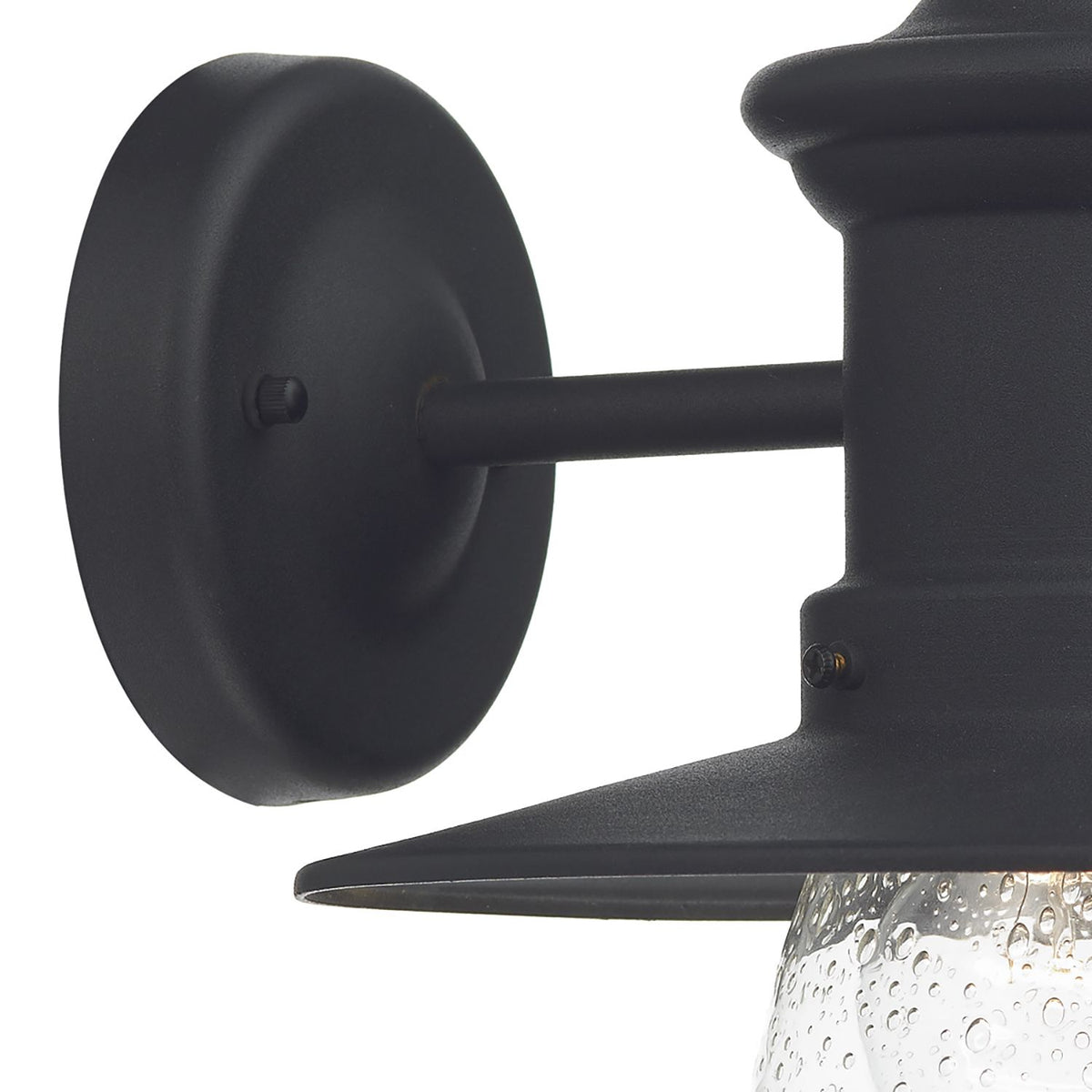 Sedgewick Outdoor Wall Light Black Glass IP44