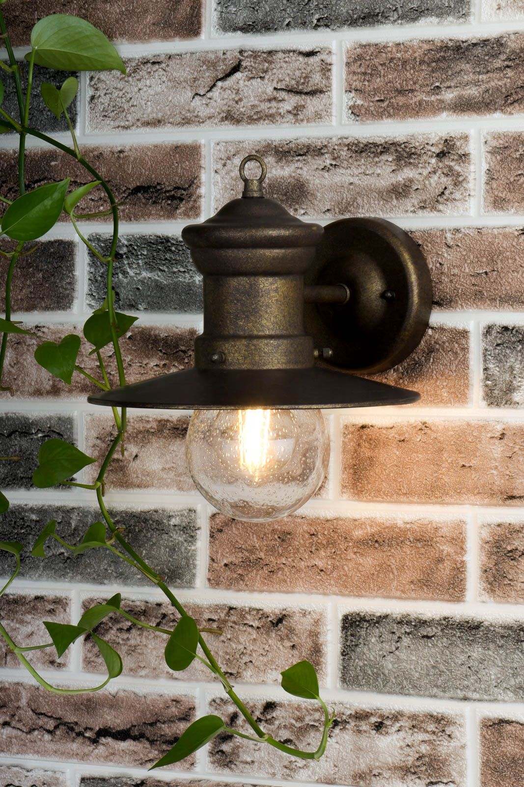 Sedgewick Outdoor Wall Light Bronze Glass IP44