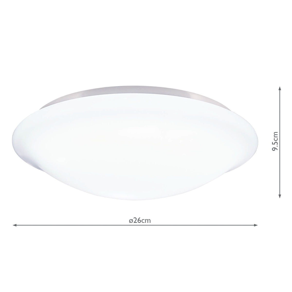 Sky Bathroom Flush White Acrylic IP44