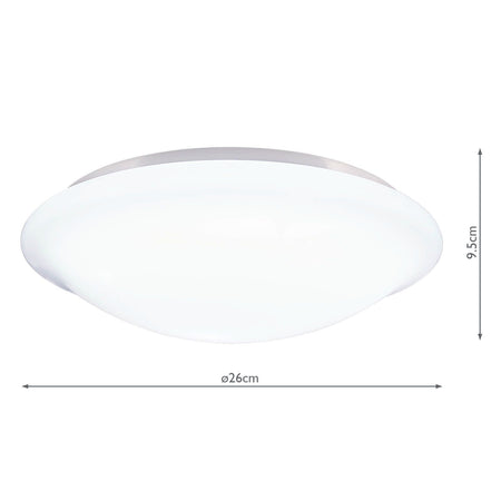 Sky Bathroom Flush White Acrylic IP44