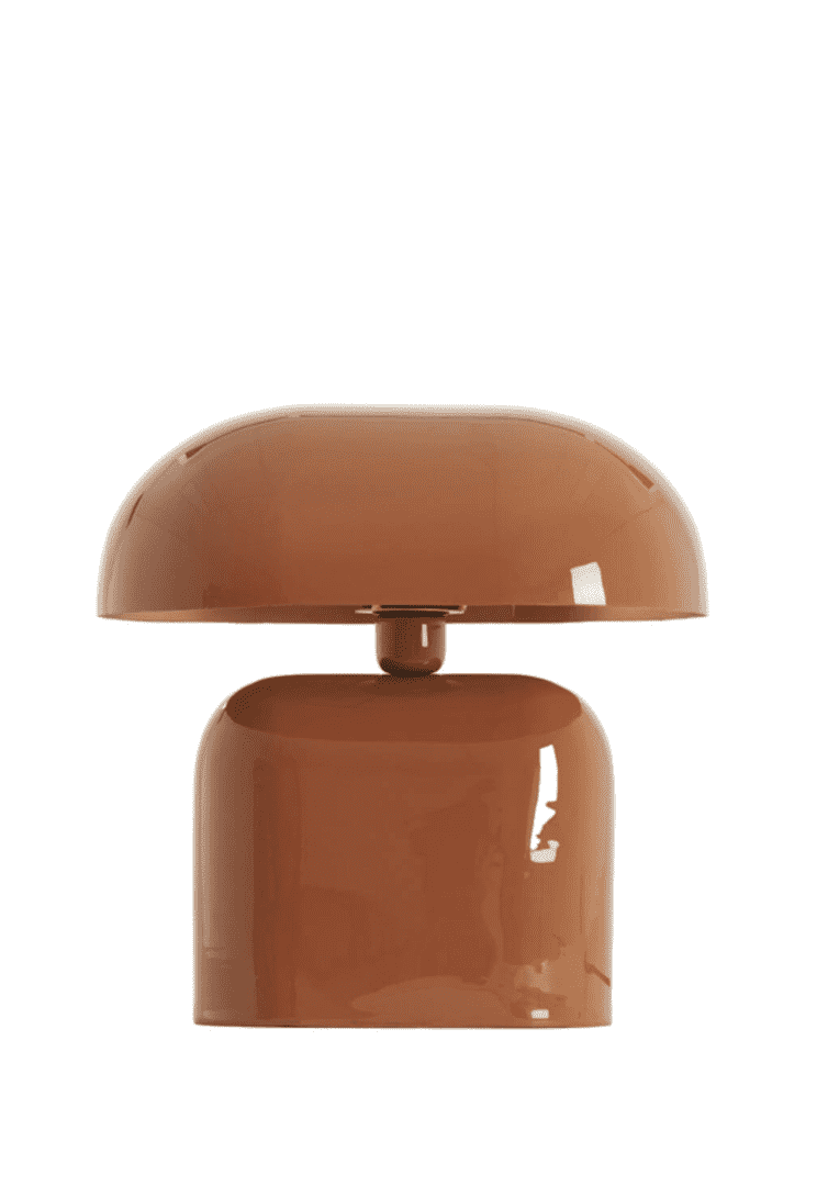TODD Shiny Dark Orange Table Lamp