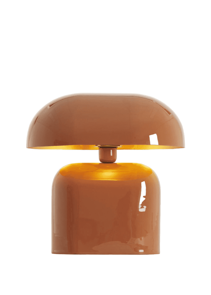 TODD Shiny Dark Orange Table Lamp