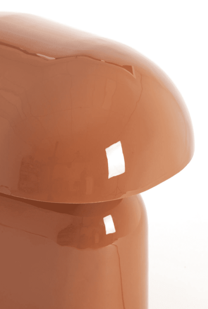 TODD Shiny Dark Orange Table Lamp
