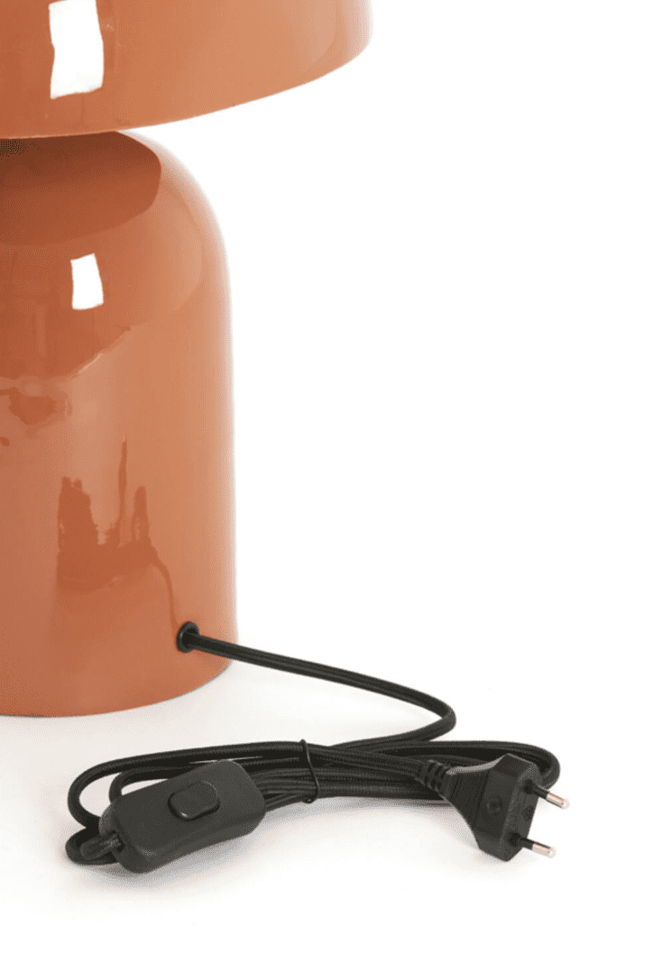 TODD Shiny Dark Orange Table Lamp