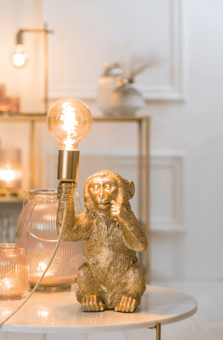 MONKEY Gold Table Lamp