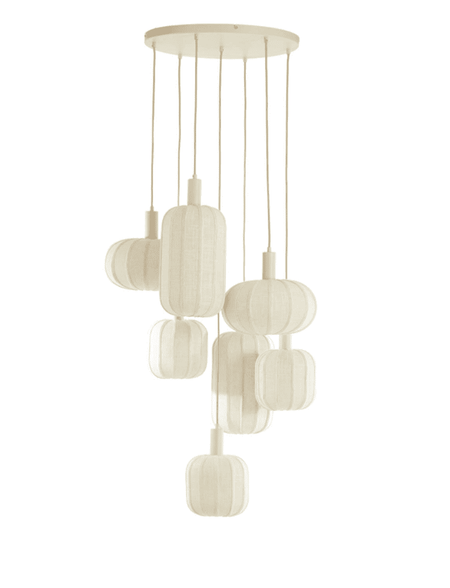 TUFIA Linen Cream - Hanging Lamp
