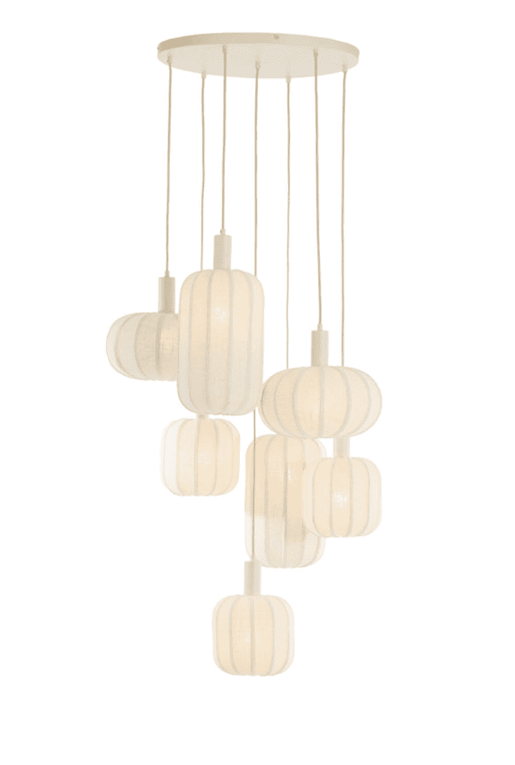 TUFIA Linen Cream - Hanging Lamp