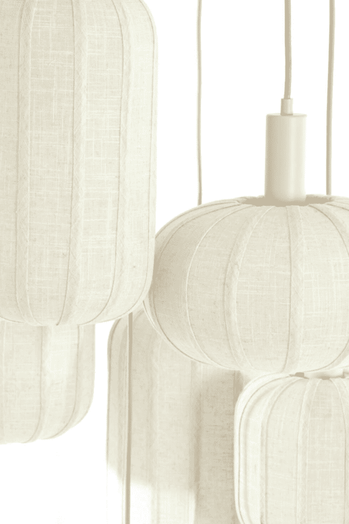 TUFIA Linen Cream - Hanging Lamp
