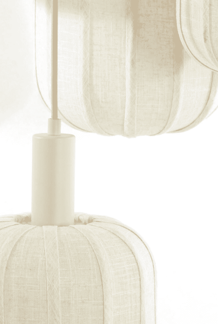 TUFIA Linen Cream - Hanging Lamp