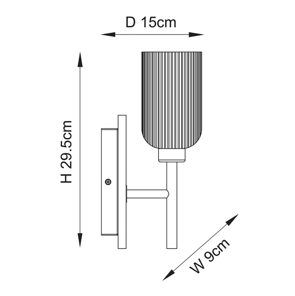 Grove 1LT Wall Light