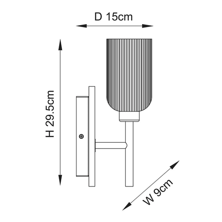 Grove 1LT Wall Light
