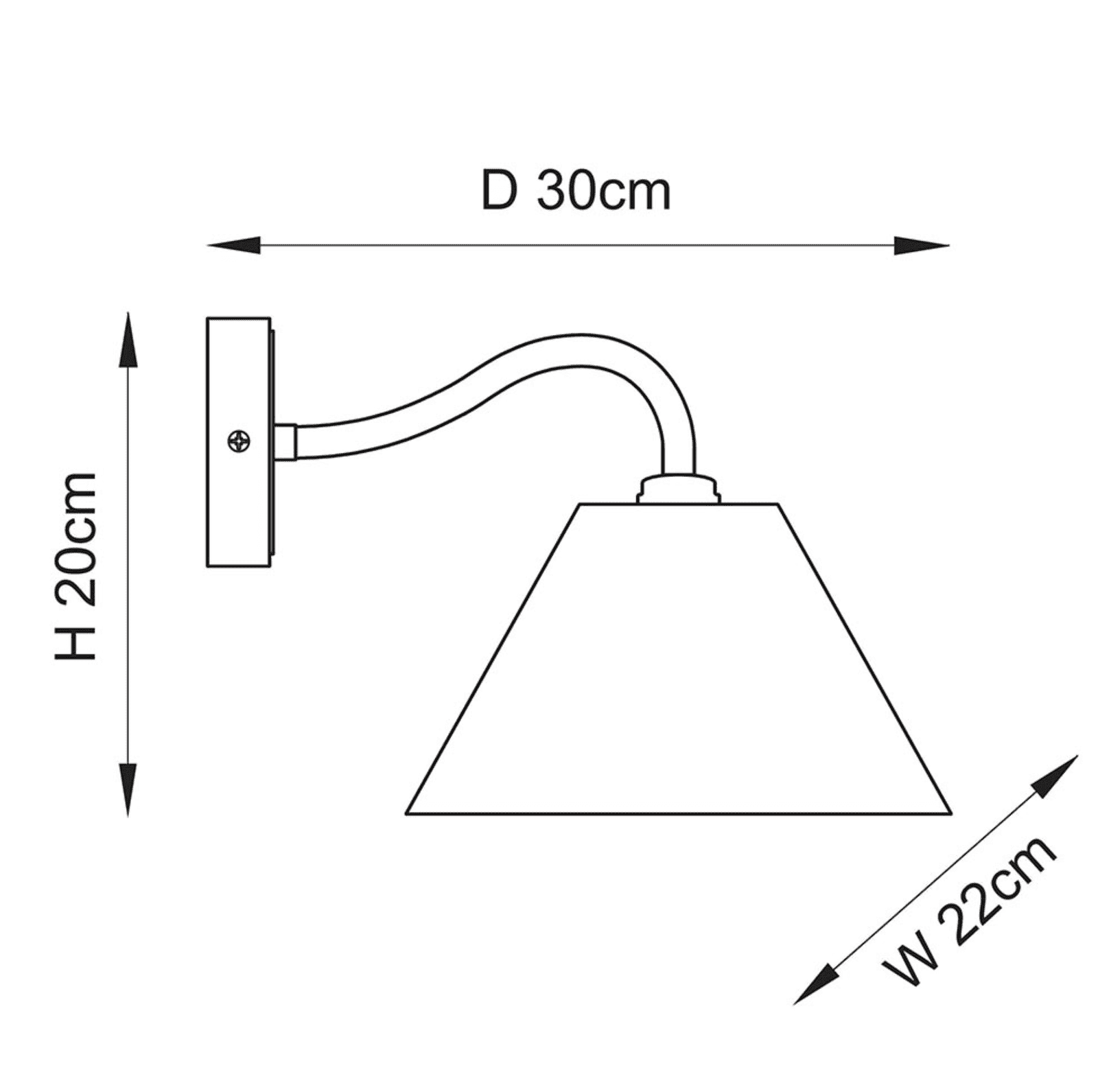 Knole 1LT Wall Light