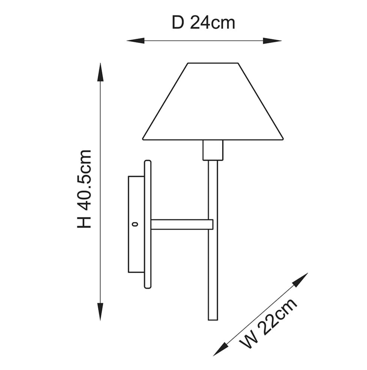 Faro 1LT Wall Light