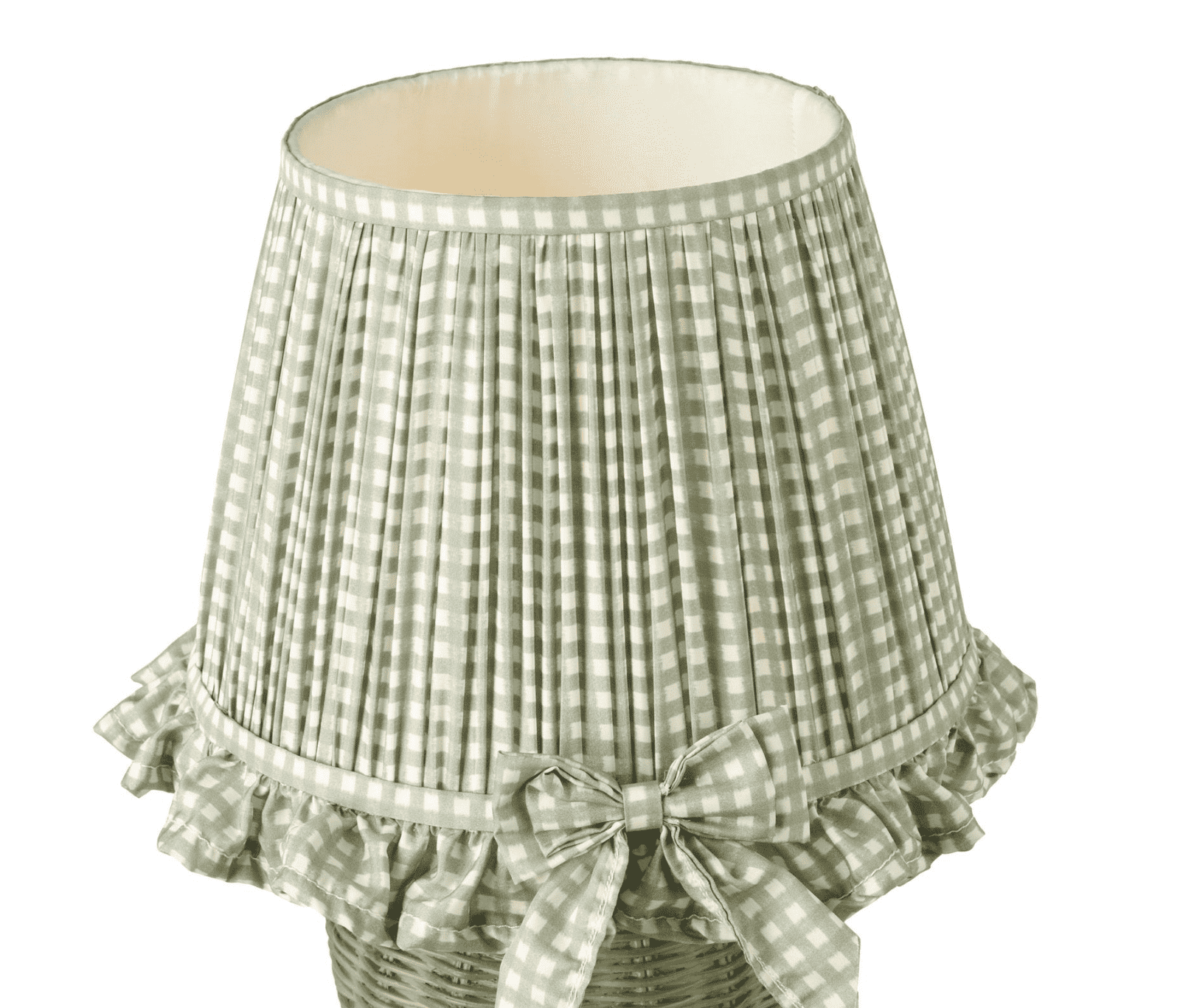Omer Table Lamp Matt Green and Antique Brass With Shade