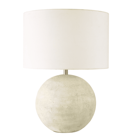 Havana Ceramic Table Lamp Natural Finish With Shade