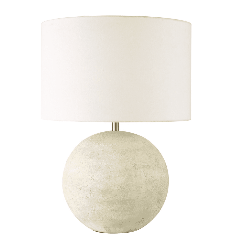 Havana Ceramic Table Lamp Natural Finish With Shade