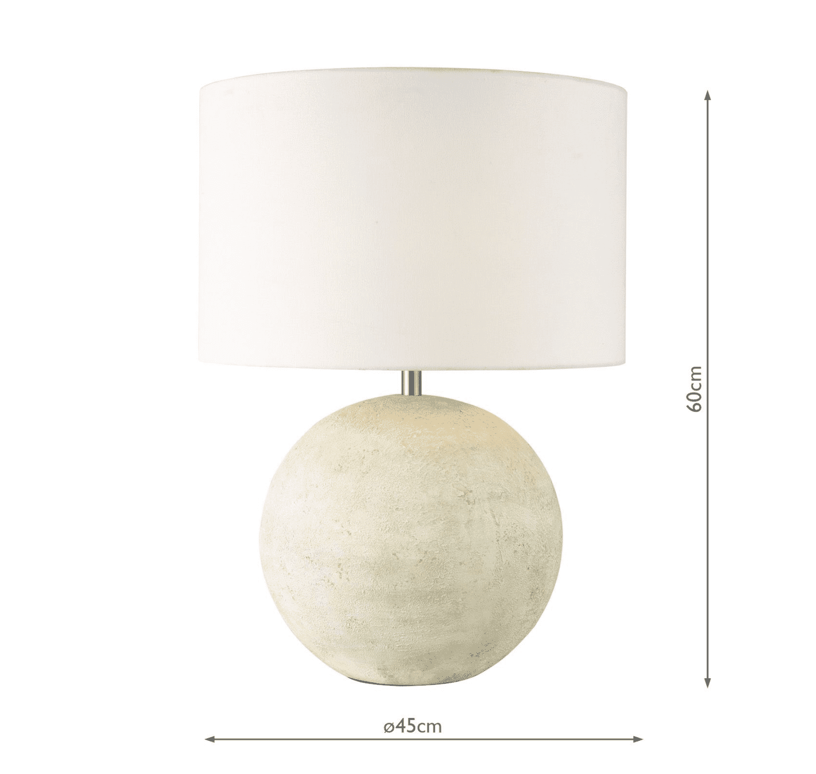 Havana Ceramic Table Lamp Natural Finish With Shade