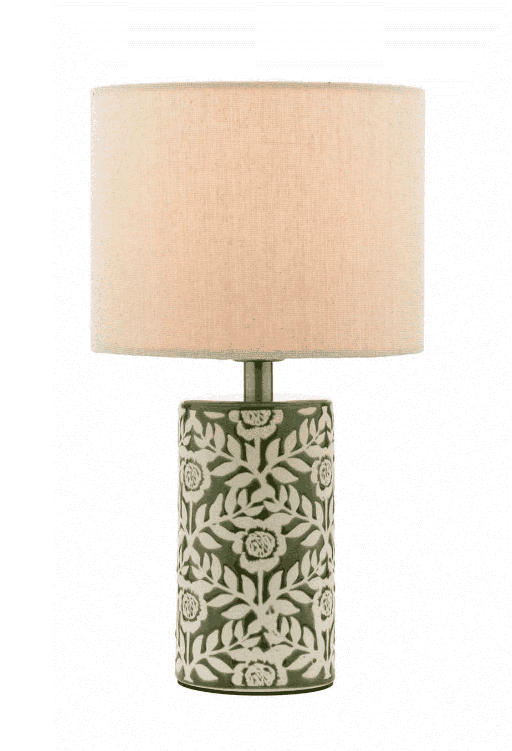Joules Highclere Table Lamp Green Ceramic With Shade
