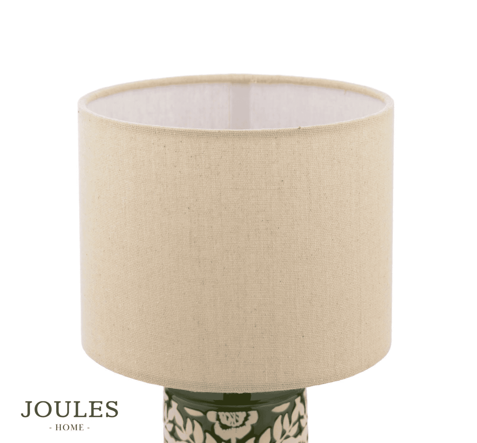 Joules Highclere Table Lamp Green Ceramic With Shade