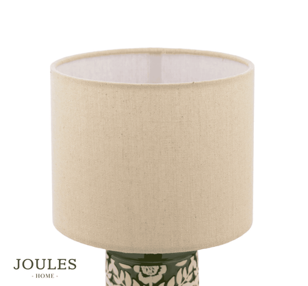 Joules Highclere Table Lamp Green Ceramic With Shade