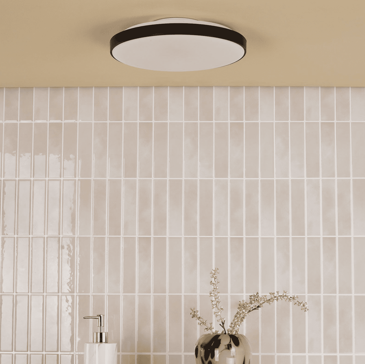 Essien Flush White and Black LED IP44