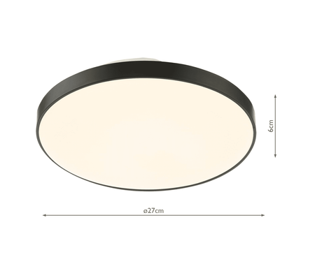 Essien Flush White and Black LED IP44