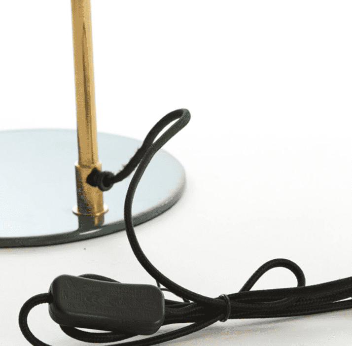 MALEKA Shiny Dark Green and Gold - Table Lamp