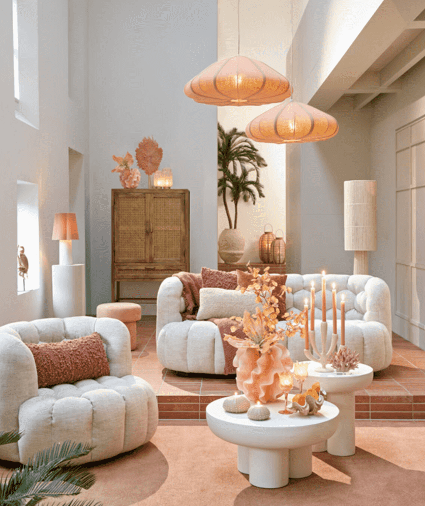 CESANO Light Pink - Hanging Pendant