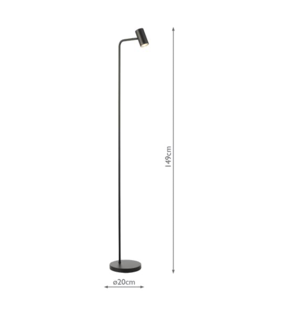 Thierry Task Floor Lamp Matt Black