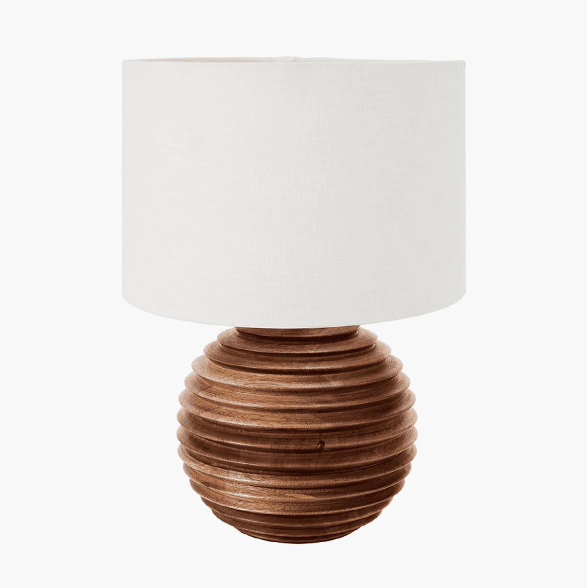 PEMBURY Brown Wash Wood Table Lamp Base Only