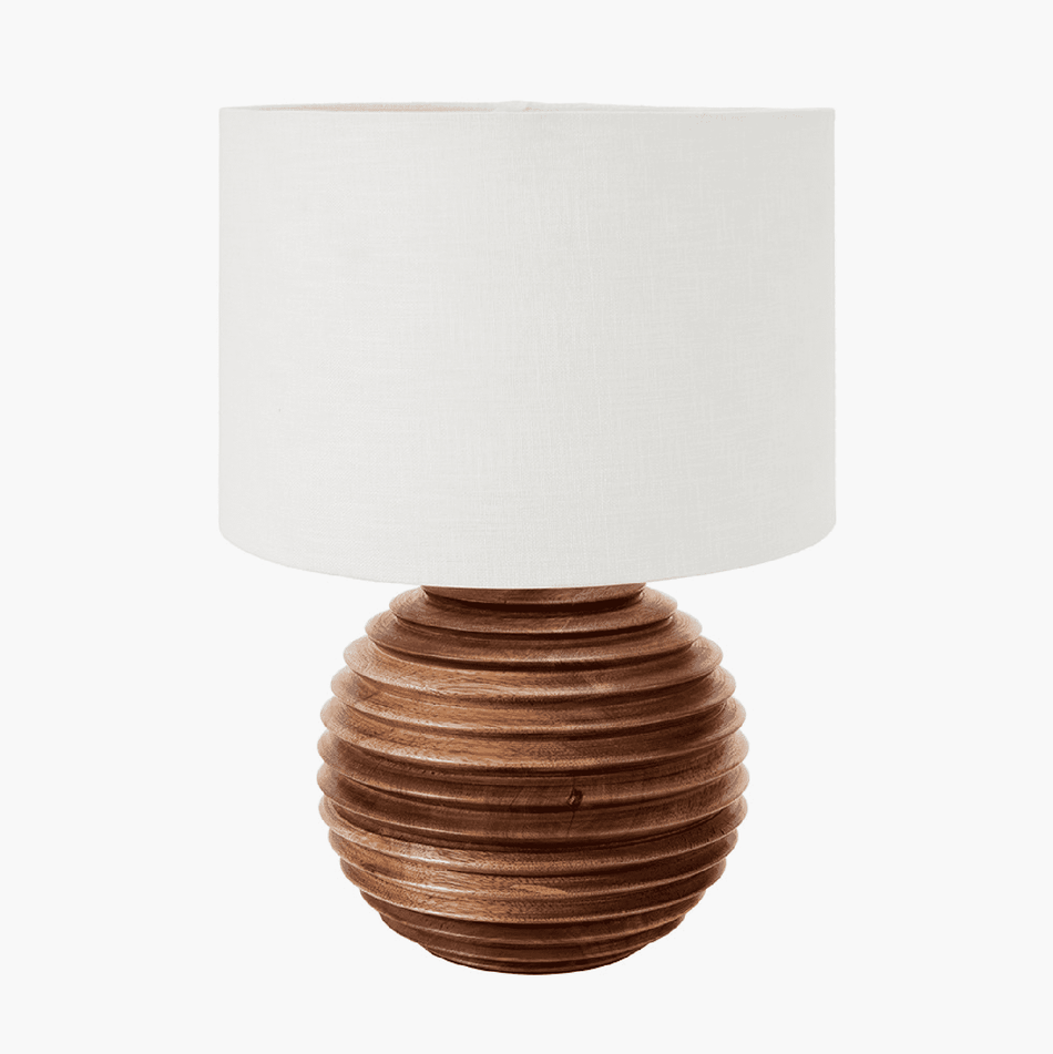 PEMBURY Brown Wash Wood Table Lamp Base Only