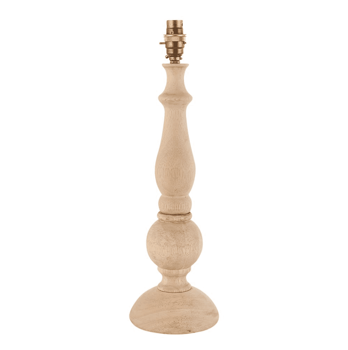 HIDCOTE Natural Wood Finish Table Lamp Base Only