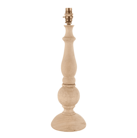 HIDCOTE Natural Wood Finish Table Lamp Base Only