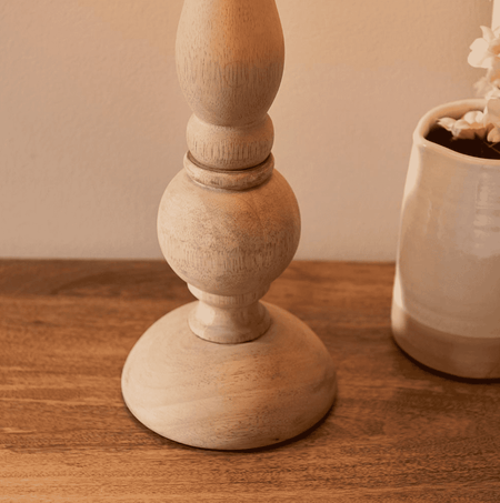 HIDCOTE Natural Wood Finish Table Lamp Base Only