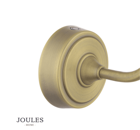Joules Apsley Rechargeable Wall Light Matt Antique Brass With Shade
