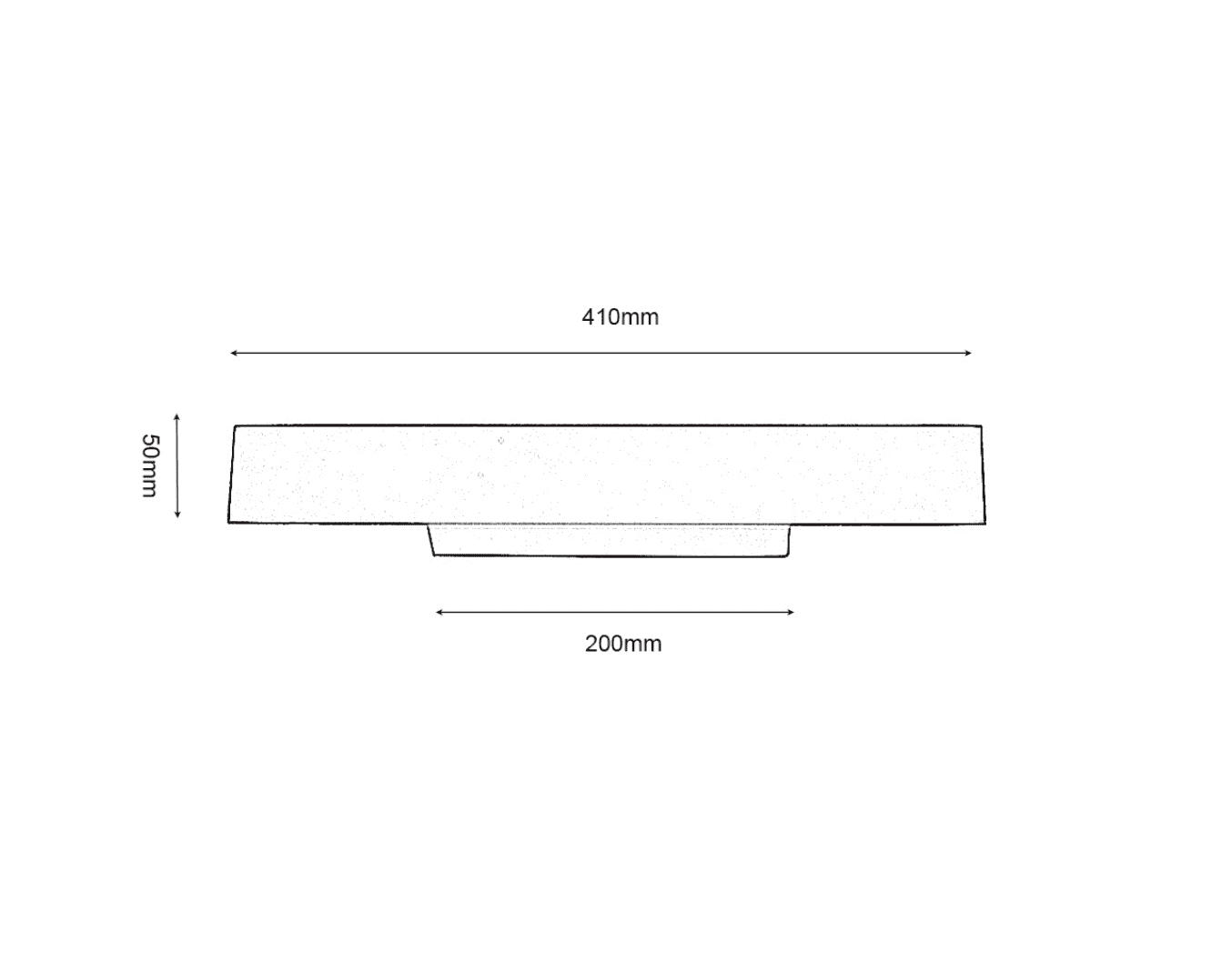 Exton Linear LED Wall Light Gold
