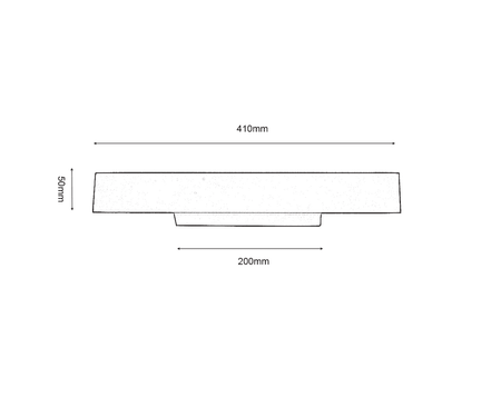 Exton Linear LED Wall Light Gold