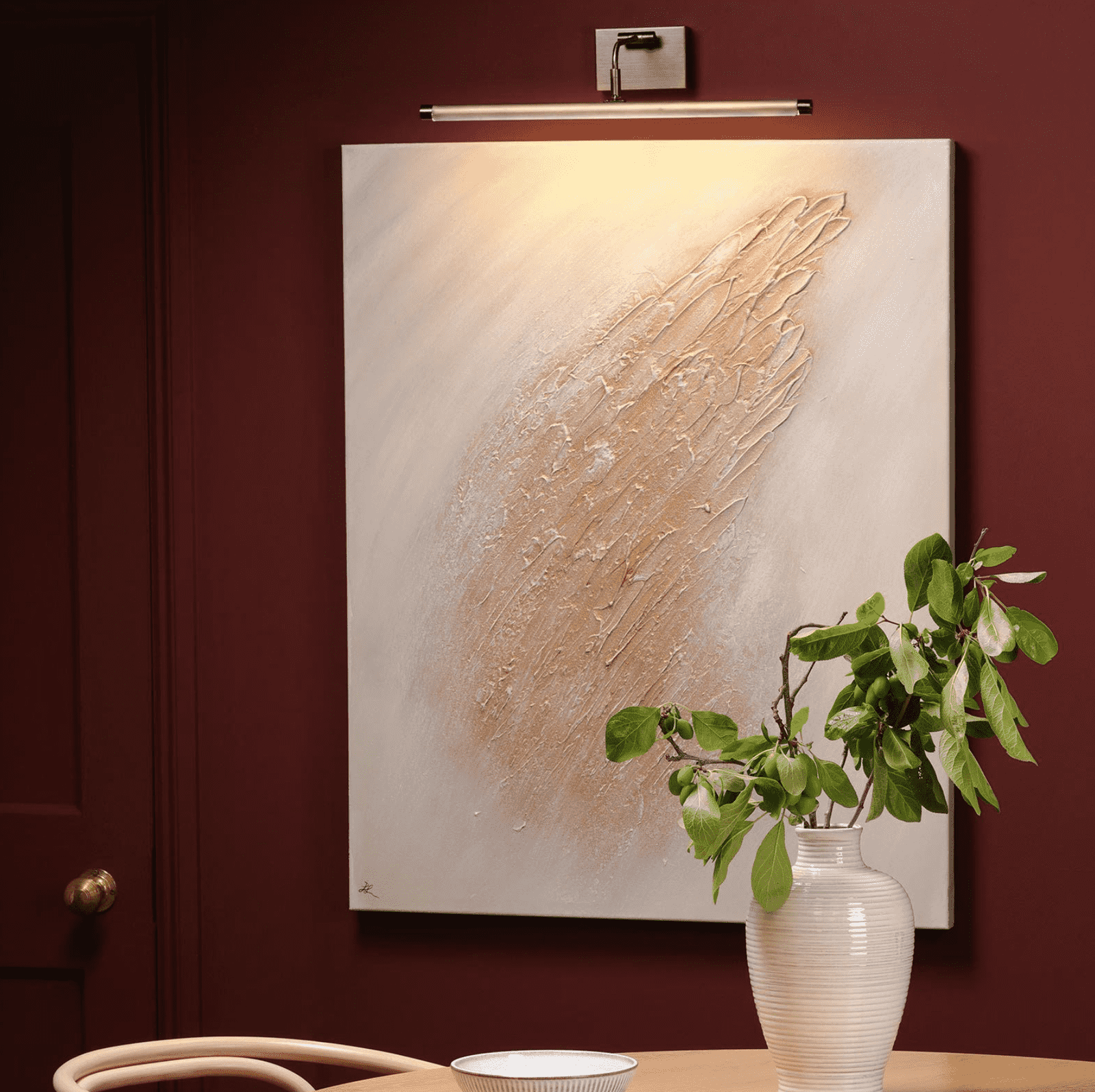 Tyrus 50cm Picture Light Brushed Bronze LED