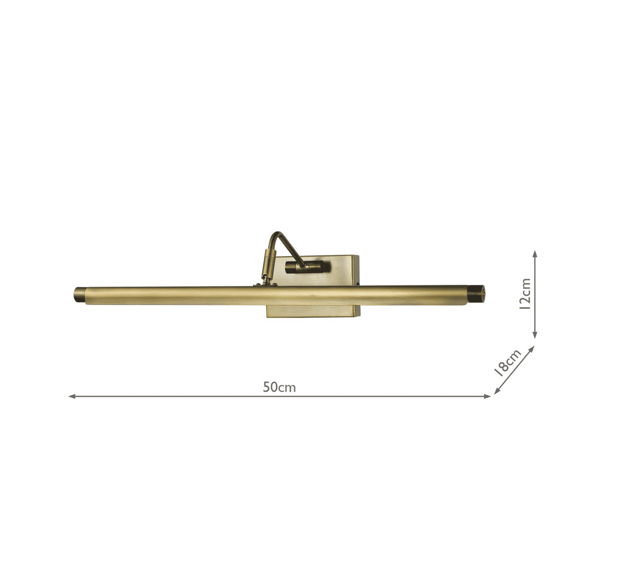 Tyrus 50cm Picture Light Brushed Bronze LED