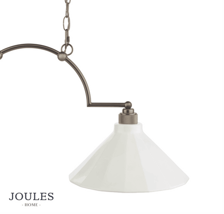 Joules Lynton 2LT Pendant Satin Bronze & Cream Ceramic