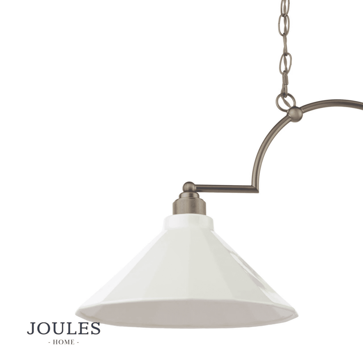 Joules Lynton 2LT Pendant Satin Bronze & Cream Ceramic