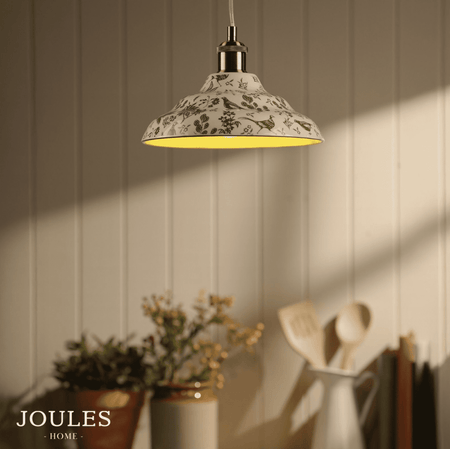 Joules Audley 1LT Pendant Green Ceramic & Matt Antique Brass