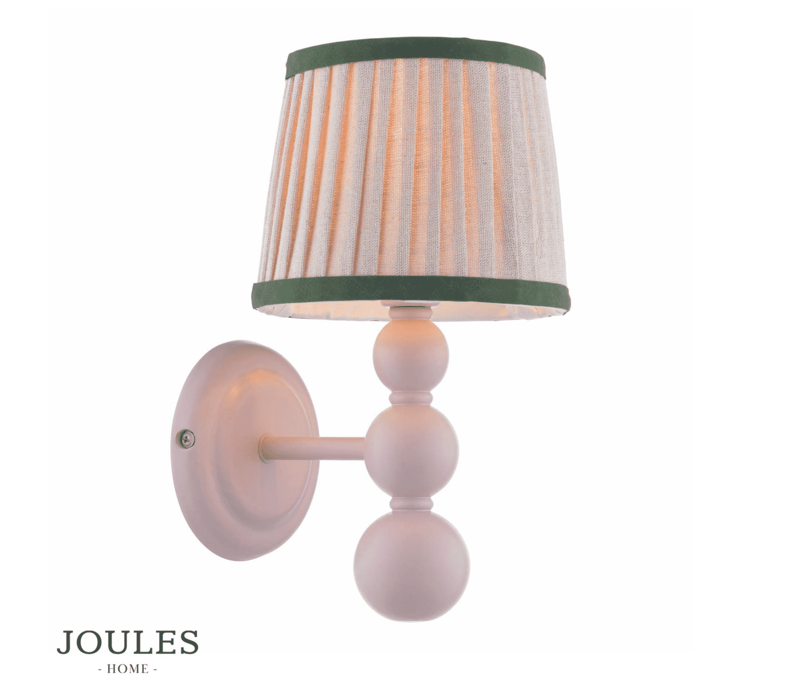 Joules Harewood Wall Light Matt Pink With Shade